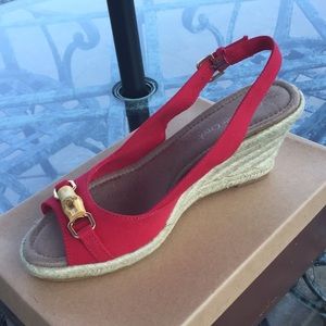 Cold water Creek Summer Wedge Espadrilles